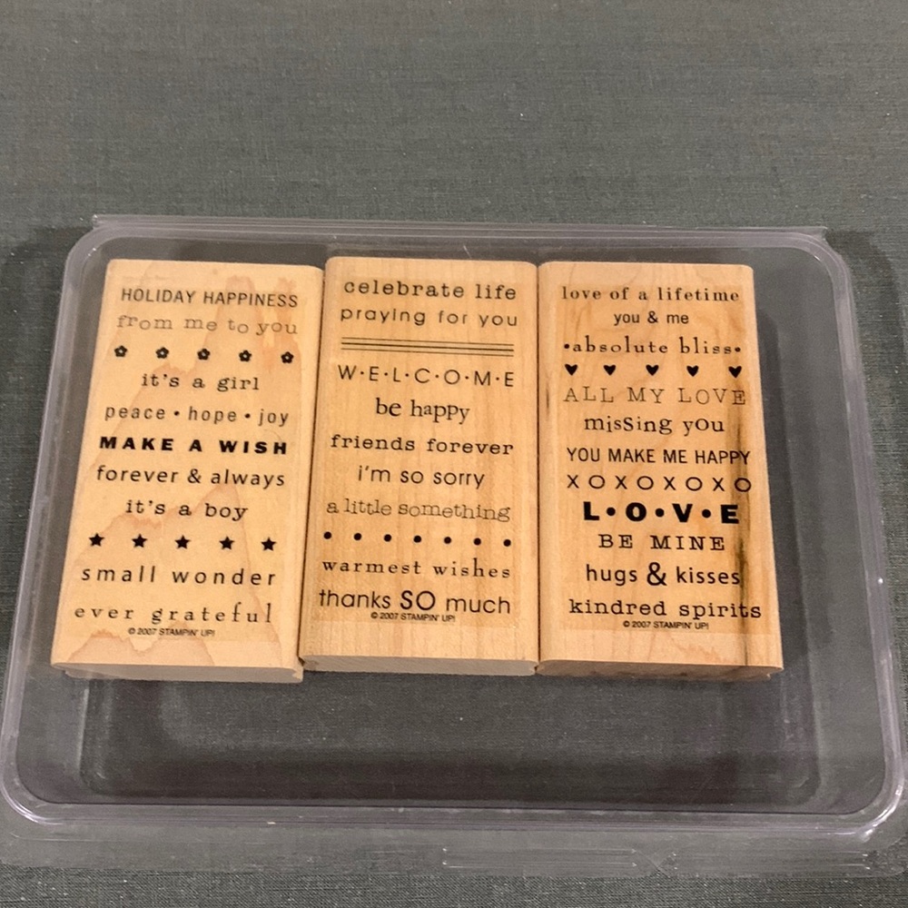 Stampin Up! 3 stamp set